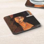 Amedeo Modiglianis Jeanne Hebutern Getränkeuntersetzer (Linke Seite)