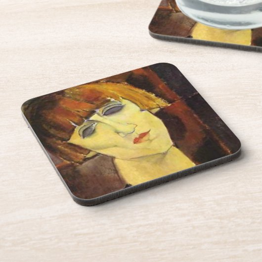 Amedeo Modiglianis Madame Kisling Portrait Getränkeuntersetzer (Linke Seite)