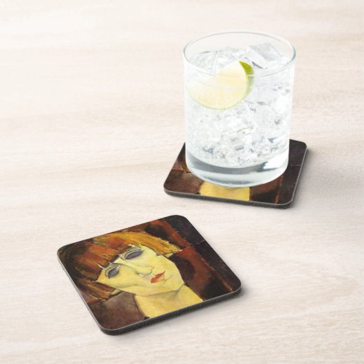 Amedeo Modiglianis Madame Kisling Portrait Getränkeuntersetzer (Rechte Seite)