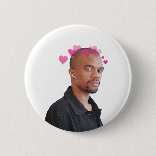 Ameer Vann mit Herzen - Brockhampton Button (Vorderseite)