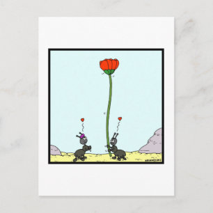 Ameise in Liebe: Ant Cartoon Postkarte