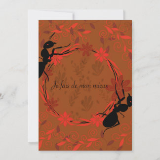 Ameise, positive Affirmation, inspirierender Satz Einladung