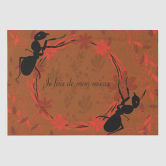 Ameise, positive Affirmation ,inspirierender Satz Seidenpapier