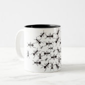 Ameise Zweifarbige Tasse (Vorderseite Links)