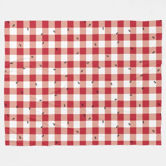 Ameisen an einem Picknick - Fleece-Decke Fleecedecke (Vorderseite (Horizontal))