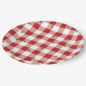 Ameisen an einem Picknick Pappteller (Schrägansicht)