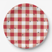 Ameisen an einem Picknick Pappteller (Vorderseite)