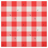 Ameisen auf den Gingham-Karos lebensgroß Stoff (Muster)