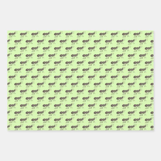 Ameisen auf einem Log Celery Peanut Butter Raisins Geschenkpapier Set (Vorderseite 3)