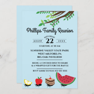 Ameisen, die Lebensmittel der Familie Wiedersehen Einladung