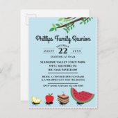 Ameisen, die Nahrungsmittel aus der Wiedersehen-Fa Einladungspostkarte (Vorne/Hinten)