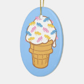 Ameisen-Eiscreme Keramik Ornament (Links)