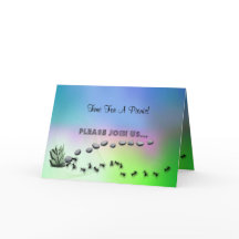 Ameisen gehen auf eine picknicke Einladung