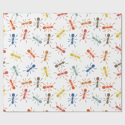 Ameisen Geschenkpapier (Flach)