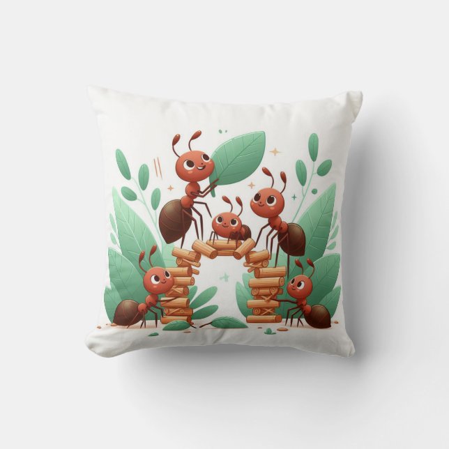 Ameisen in Wonderland Pillow Kissen (Vorderseite)