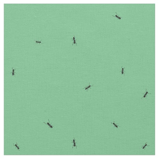 Ameisen, Lebensgröße, grüner Hintergrund Stoff (Nahaufnahme)