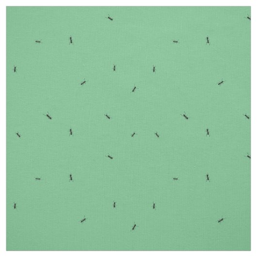 Ameisen, Lebensgröße, grüner Hintergrund Stoff (Muster)