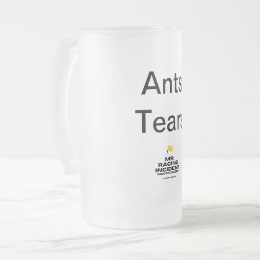 Ameisen Mattglas Bierglas (Vorderseite Links)