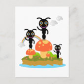 Ameisen und Pilze Postkarte (Vorderseite)