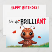 Ameisen-Witz Geburtstag (Vorne/Hinten)