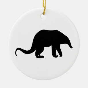 Ameisenbär-Silhouette Keramikornament