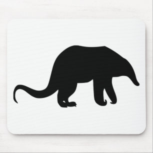 Ameisenbär-Silhouette Mousepad