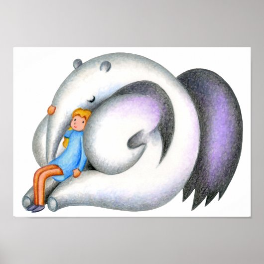 Ameisenbär und Mädchen. Poster (Vorne)