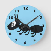 Ameisendesign Runde Wanduhr (Vorderseite)