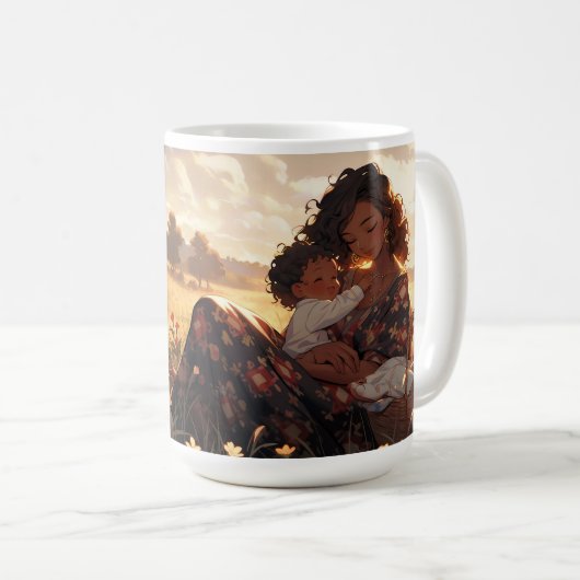 Ameisenmutter auf der Morgenwiese Kaffeetasse (VorderseiteRechts)