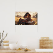 Ameisenmutter auf der Morgenwiese Poster (Küche)