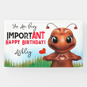 Ameisensprache Kinder Geburtstag Banner