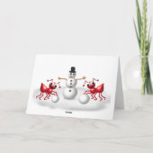 Ameisenweihnachtskarte Feiertagskarte (Rückseite)