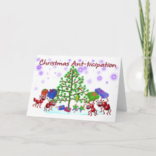 Ameisenweihnachtskarte Feiertagskarte