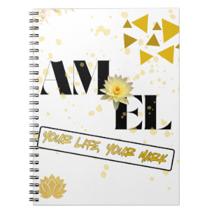 AMEL Inspirations-Tagebuch - Golden Lotus Design Notizblock