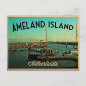 Ameland Island Niederlande Postkarte (Vorderseite)