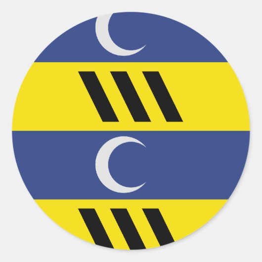 Ameland, Niederlande Runder Aufkleber (Vorderseite)