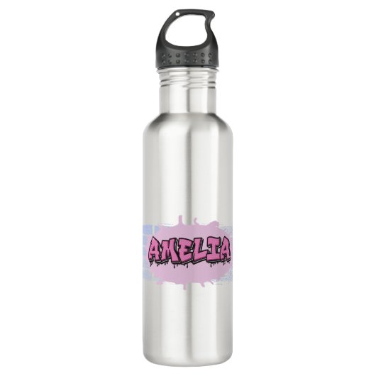 Amelia.ai Edelstahlflasche (Vorderseite)