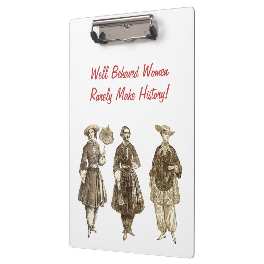 Amelia Bloomer Zwischenablage - kann Personalisier Klemmbrett (Links)