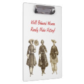 Amelia Bloomer Zwischenablage - kann Personalisier Klemmbrett (Rechts)