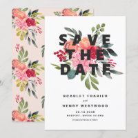 Amelia Bold Watercolor Floral Bouquet Modern