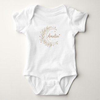 Amelia Custom Name Baby Bodysuit - Elegant Celesti Strampler