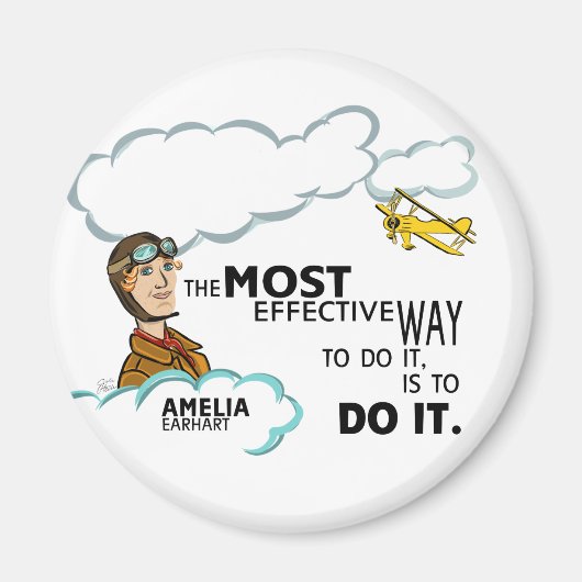 Amelia Earhart am effektivsten machen Magnet (Vorne)