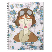 Amelia Earhart - Bemerkenswerte Frauen Notizblock (Vorderseite)