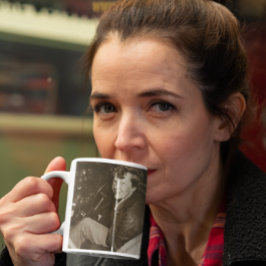 Amelia Earhart Candid Airplane Cockpit Foto 1937 Kaffeetasse