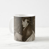Amelia Earhart Candid Airplane Cockpit Foto 1937 Kaffeetasse (Vorderseite Links)