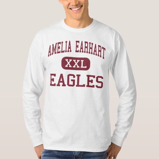 Amelia Earhart - Eagles - Mitte - Flussufer T-Shirt (Vorderseite)