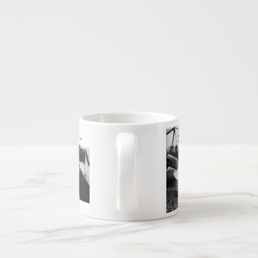 "Amelia Earhart" Espressotasse (Rückseite)