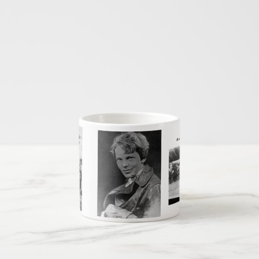 "Amelia Earhart" Espressotasse (Vorderseite)