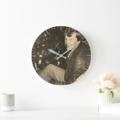 Amelia Earhart Flugzeug Cockpit Foto 1937  Große Wanduhr (Zuhause)