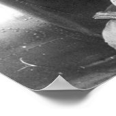 Amelia Earhart Fotograf und ihre Lockheed Electra Poster (Ecke)